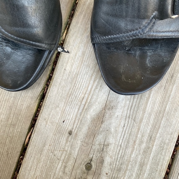 Vintage Prada Sport Black Leather Mules Size 35.5 - Picture 11 of 16